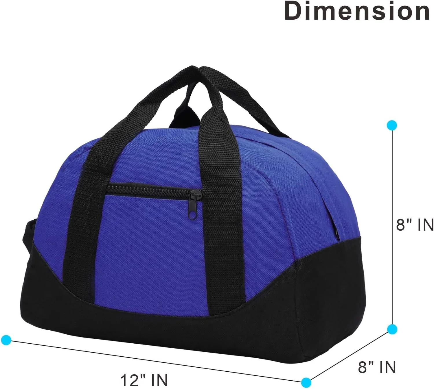 Mini Duffle Bag, 12 Small Sport Travel Carry On Weekender Gym Bag For men and Women