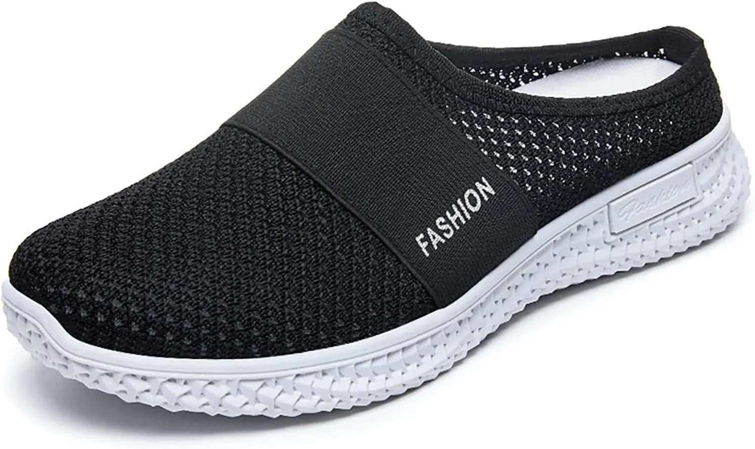 Mules for Women Orthopedic Air Cushion Platform Mesh Mules Clogs Open Back Slip On Shoes with Arch-Support Lightweight Summer Walking Sandals Beach Shoe