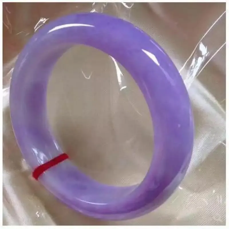 Myanmar Mine Timber Ice-like Violet Lady Full Purple Jade Bracelet