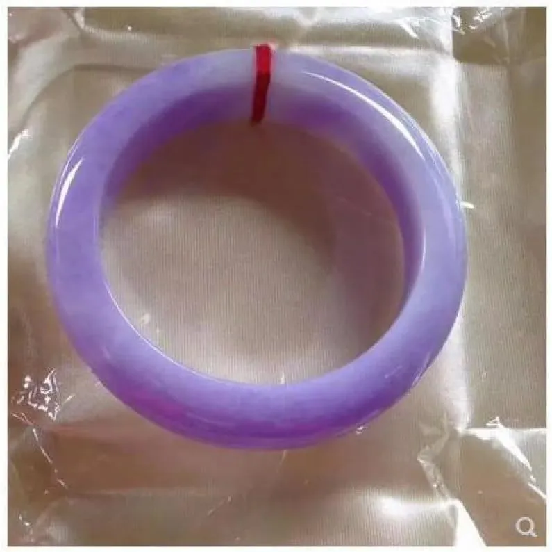 Myanmar Mine Timber Ice-like Violet Lady Full Purple Jade Bracelet