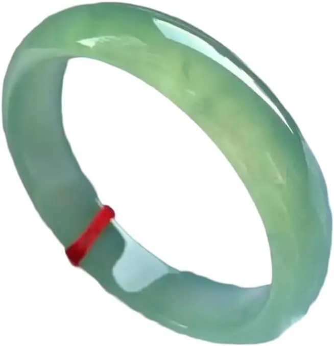 Natural Green Light Jade Bangle
