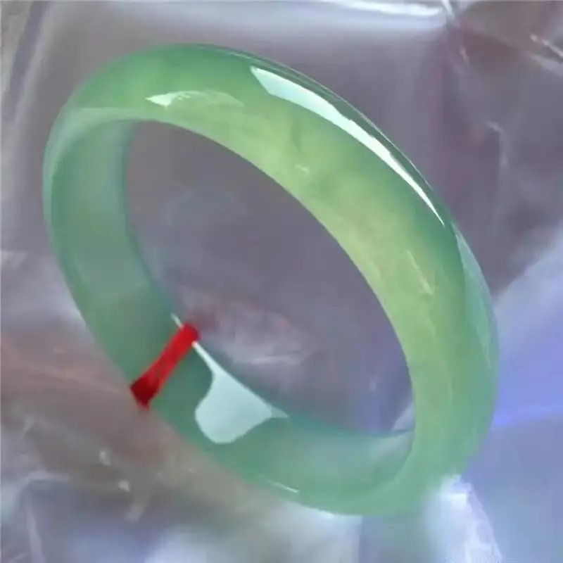 Natural Green Light Jade Bangle