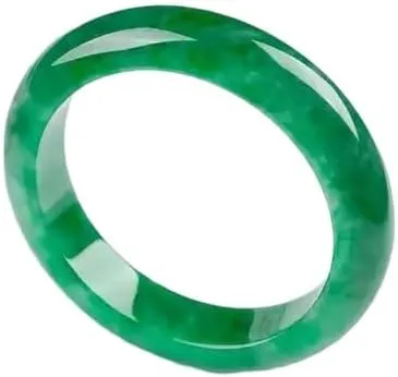 Natural Jade Bangle- Jade Green Bangle from Myanmar For women (Blue, 60-62mm) (Green, 54-56mm)