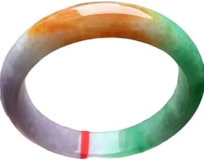 Natural Tri Color Jade Bangle- Jade Bangle from Myanmar For women