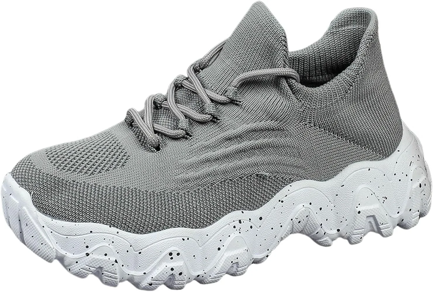Orthopedic Walking Shoes for Women, Women Mesh Breathable Non-Slip Casual Shoes, Lace Up Athletic Shoes Arch Support