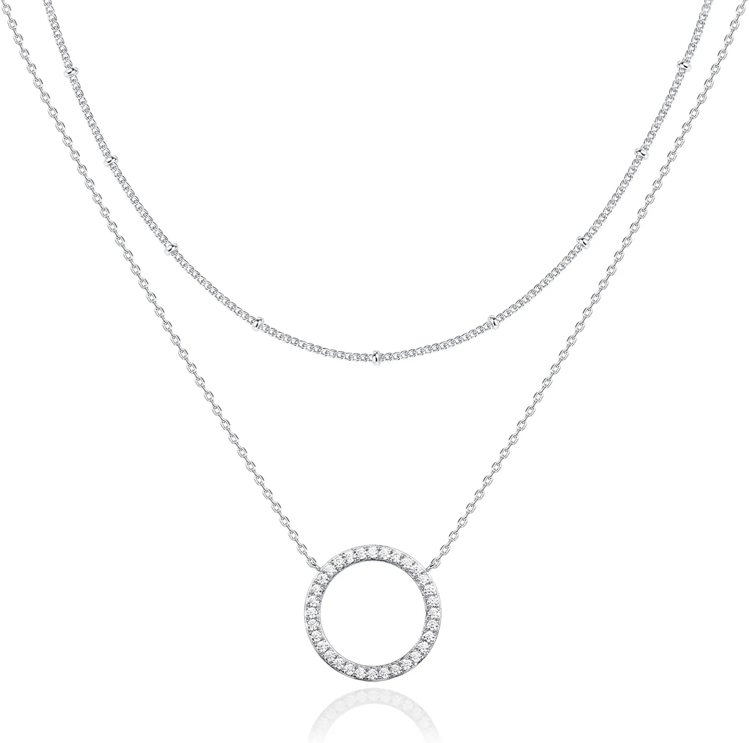 PAVOI 14K Gold Plated Layering Necklaces | Stylish Minimalist Design Pendant Necklaces | Butterfly, Heart, Lock, Evil Eye, Coin, Lightning Bolt, Circle, Cross Pendants for Women