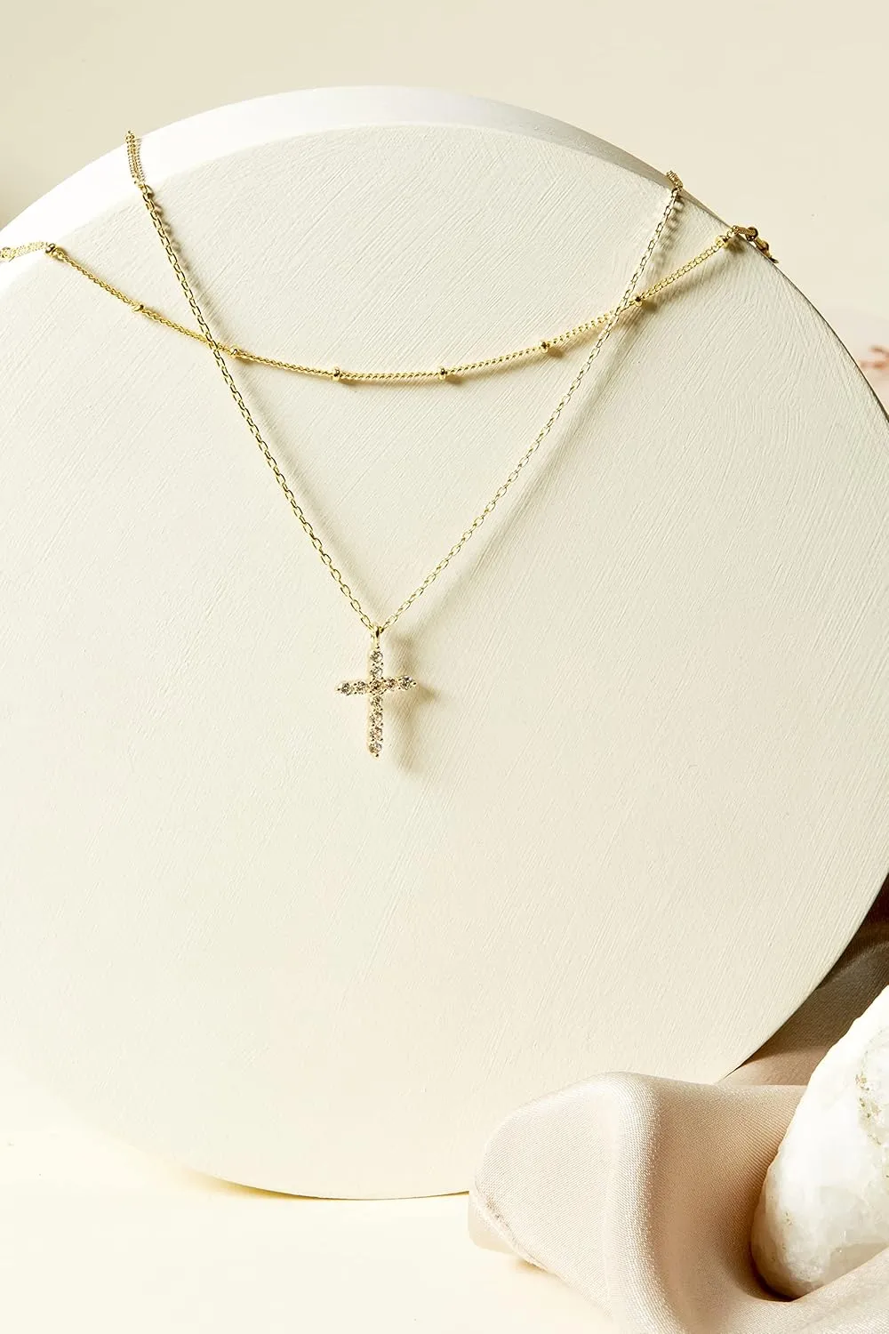PAVOI 14K Gold Plated Layering Necklaces | Stylish Minimalist Design Pendant Necklaces | Butterfly, Heart, Lock, Evil Eye, Coin, Lightning Bolt, Circle, Cross Pendants for Women