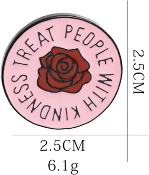 People With Kindness Treat Brooch Pins Cartoon Enamel Pin Cute Metal Badges Learning for Girl Clothing Backpacks Bags Jewelry