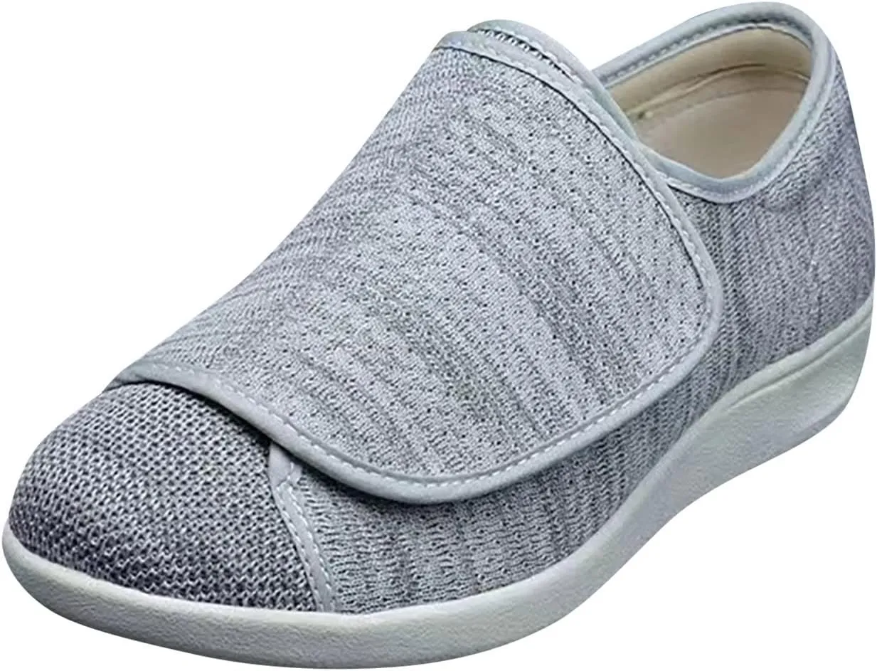 Platform Sneakers for Women Wide Size Tenis Negros para Caminar De Mujer Comodos Cute Black Shoes for Women Trendy All Black Tennis Shoes for Women Wide Toe Walking Shoes Women