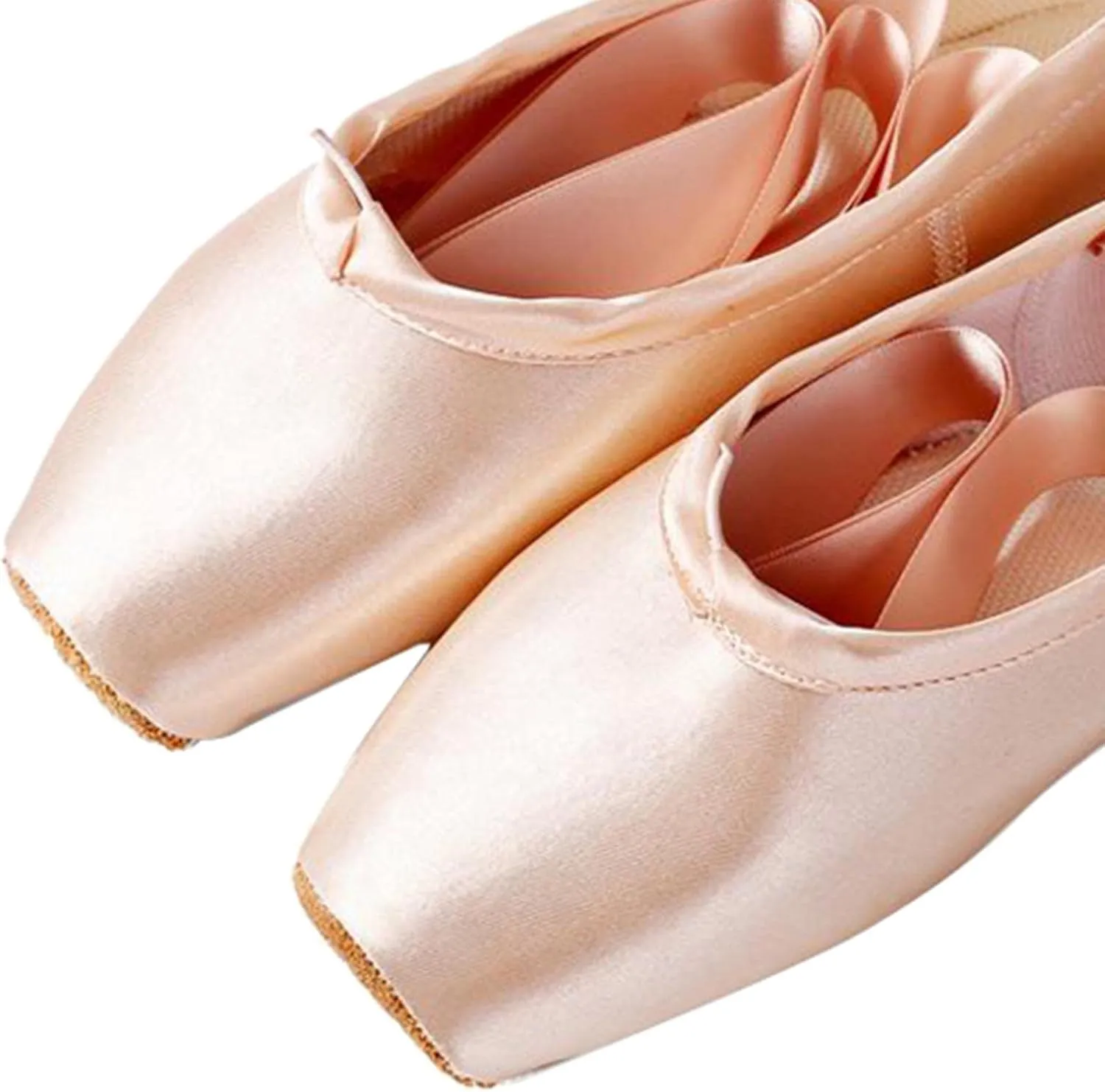 Pointe Shoes for Girls and Women with Ribbons for Dance Practice