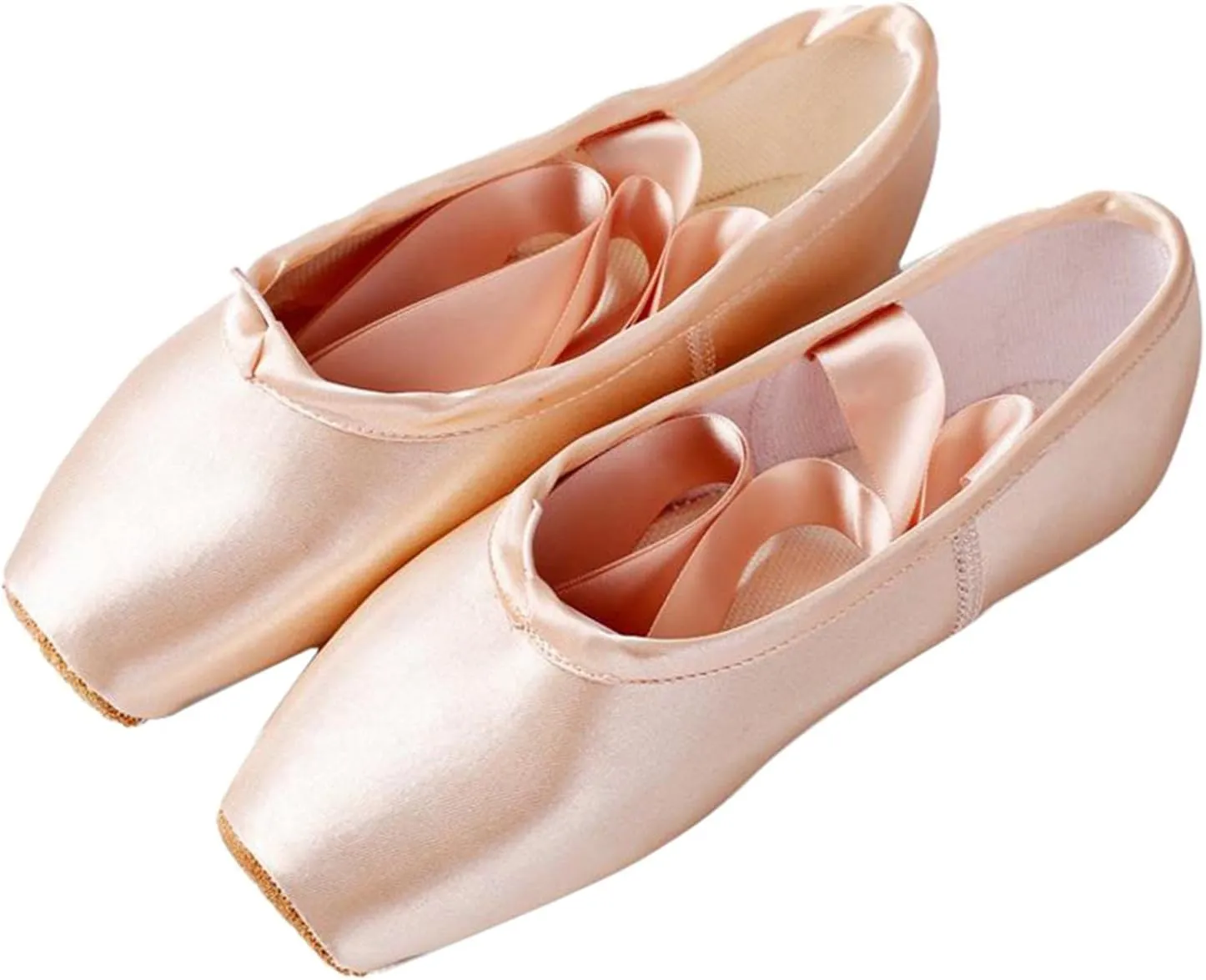 Pointe Shoes for Girls and Women with Ribbons for Dance Practice