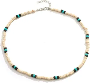 Puka Shell Necklace Men Beaded Necklace for Men Beach Surfer Necklaces Jewelry Beach Vacation Essentials Summer Mens Necklaces