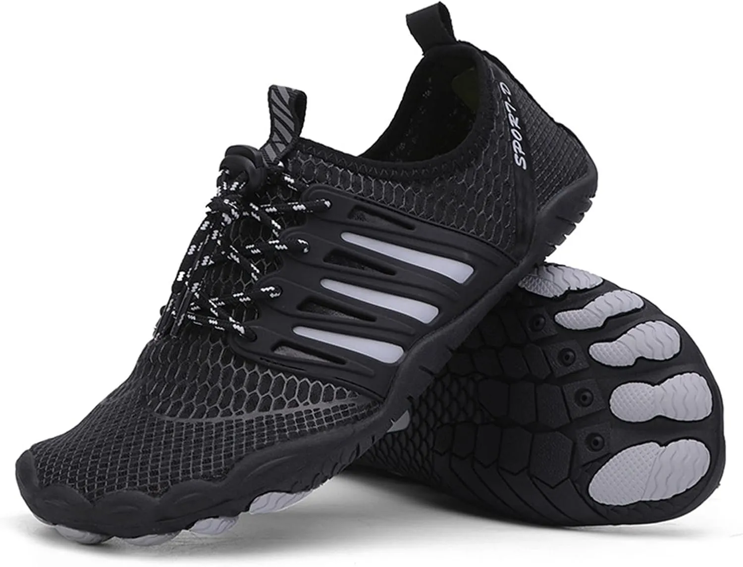 Quick-Dry Water Shoes Men,Outdoor Pool Surf Barefoot Shoes,Lightweight Breathable Aqua Beach Swim Shoes for Women,Unisex Adult,with Draining Hole,for Fitness/Exercise/Yoga