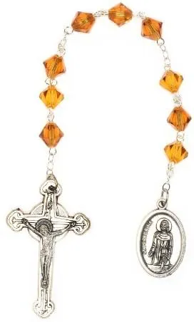 Rosaries St. Peregrine Chaplet Made with Gemstone, Central European Crystal or Wood (Patron Saint of Cancer Patients)