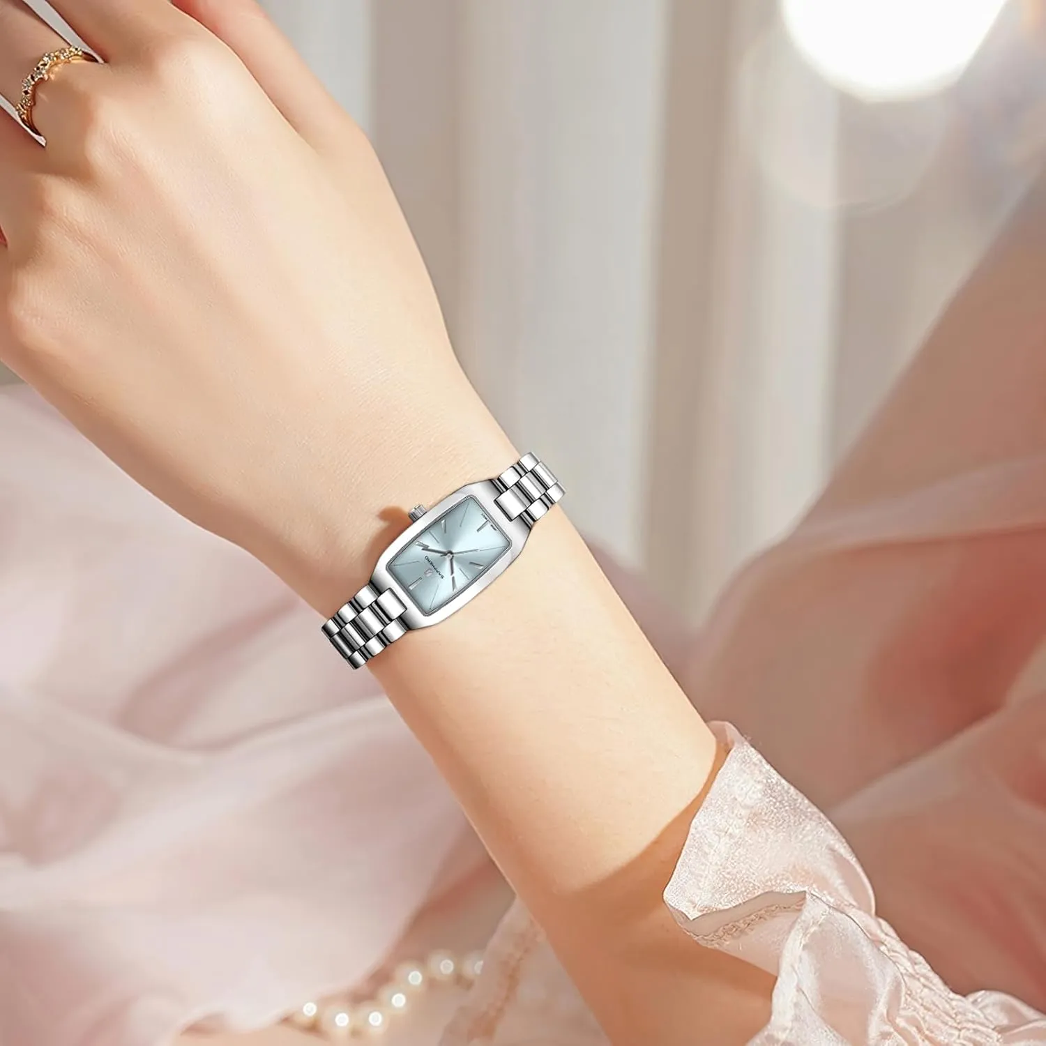 SAPPHERO Watches for Women Luxury Ladies Watches Women's Bracelet Watch Small Stainless Steel Analog 3ATM Waterproof Wrist Watch for Women