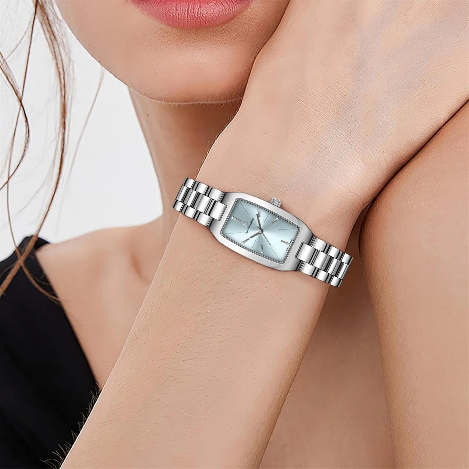SAPPHERO Watches for Women Luxury Ladies Watches Women's Bracelet Watch Small Stainless Steel Analog 3ATM Waterproof Wrist Watch for Women