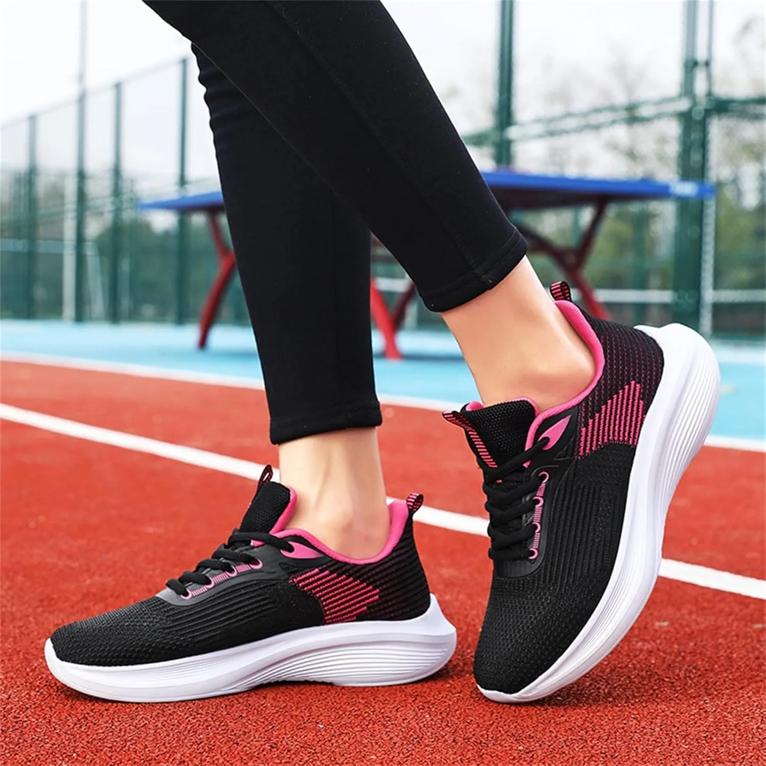 SBGMoSJ Sneakers for Women Wide Width Black Comfy Fall Shoes for Women 2023 Nursing Shoes Women Comfortable Wide Womens Fashion Sneakers Size 10.5 Slip On Walking Shoes Women Comfort