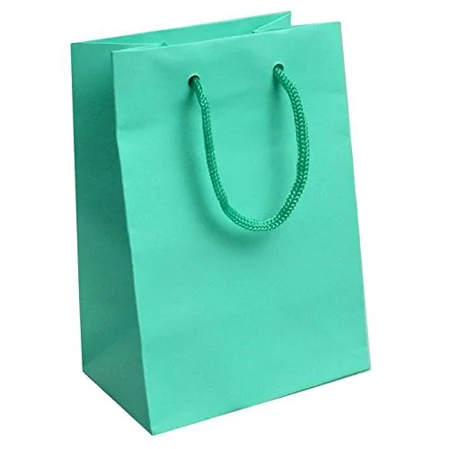 Small Aqua Tote Gift Bag - Pack of 100