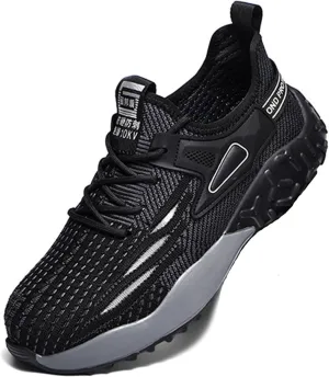 Steel Toe Shoes for Men Lightweight Puncture Proof Slip Resistant Composite Toe Safety Work Shoes for Industrial Construction