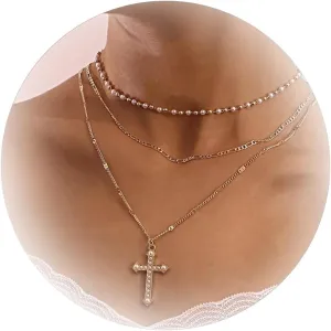 Stocking Stuffers Holiday Outfits for Women 2024 Gold Coin Necklace Layered Necklaces for Women Trendy Gold Link Necklaces Multi-Layer Dainty Chunky Link Chain Choker Necklaces for Women Trendy Jewelry Birthday Gifts