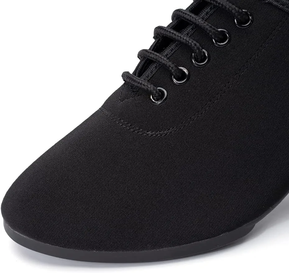 SWDZM Men&Women Ballroom Dance Shoes Lace-up Closed Toe Latin Modern Performance Dance Practice Teaching Shoes,Model KCNJ