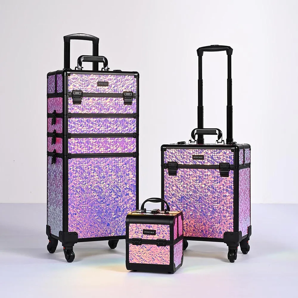 TheLAShop Mermaid Rolling Makeup Case Set(3)