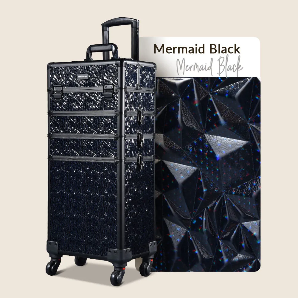 TheLAShop Mermaid Rolling Makeup Case Set(3)