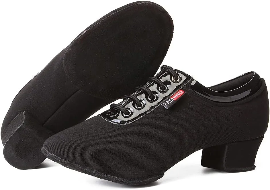TINRYMX Women & Men Latin Dance Shoes Lace up Ballroom Modern Tango Professional Performence Practice Dance Shoes,2801/2805