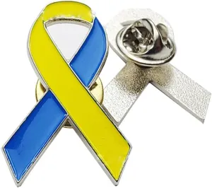 Ukraine Flag Enamel Pins Custom Brooches Fashion Cartoon Enamel Badge Drip Pin Brooch Badge Lapel Pins Peace and Love Jewelry Gift for Friends