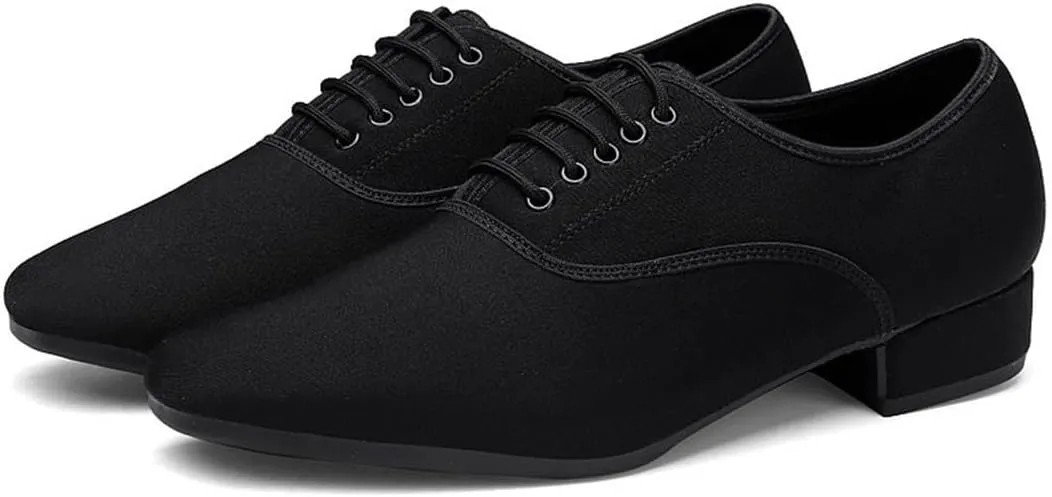 VEACAM Men's Ballroom Dance Shoes Performance Practice Shoes for Male Latin Tango Morden Rumba Dancing Shoes