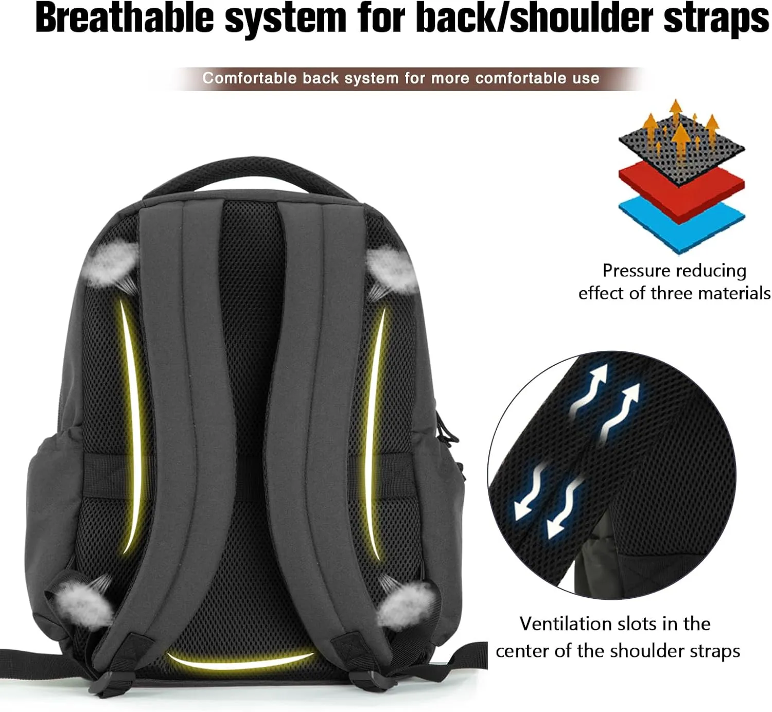 VEAGIA Tactical Travel Laptop Backpacks Large Heavy Duty Work Backpack For Men women Airline Approved (New Black)
