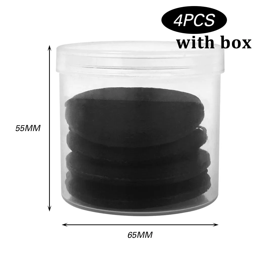 Wholesale Black Velet Powder Puffs with Box Makeup Sponges Wet Dry Use Setting Powder Pad Blush BB Cream Foundation Makeup Puff