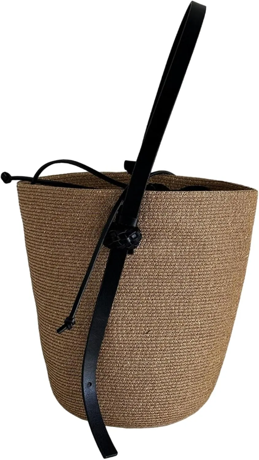 Women Straw Bag Handwoven Shoulder Bag Top Handle Handbag Beach Bag Japanese Styles Bucket Bag Shopping Dating Bag