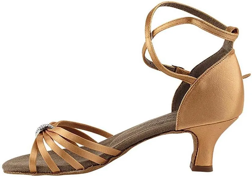 Women's Ballroom Dance Shoes Salsa Latin Practice Shoes S92311EB Comfortable-Very Fine 2" [Bundle of 5]