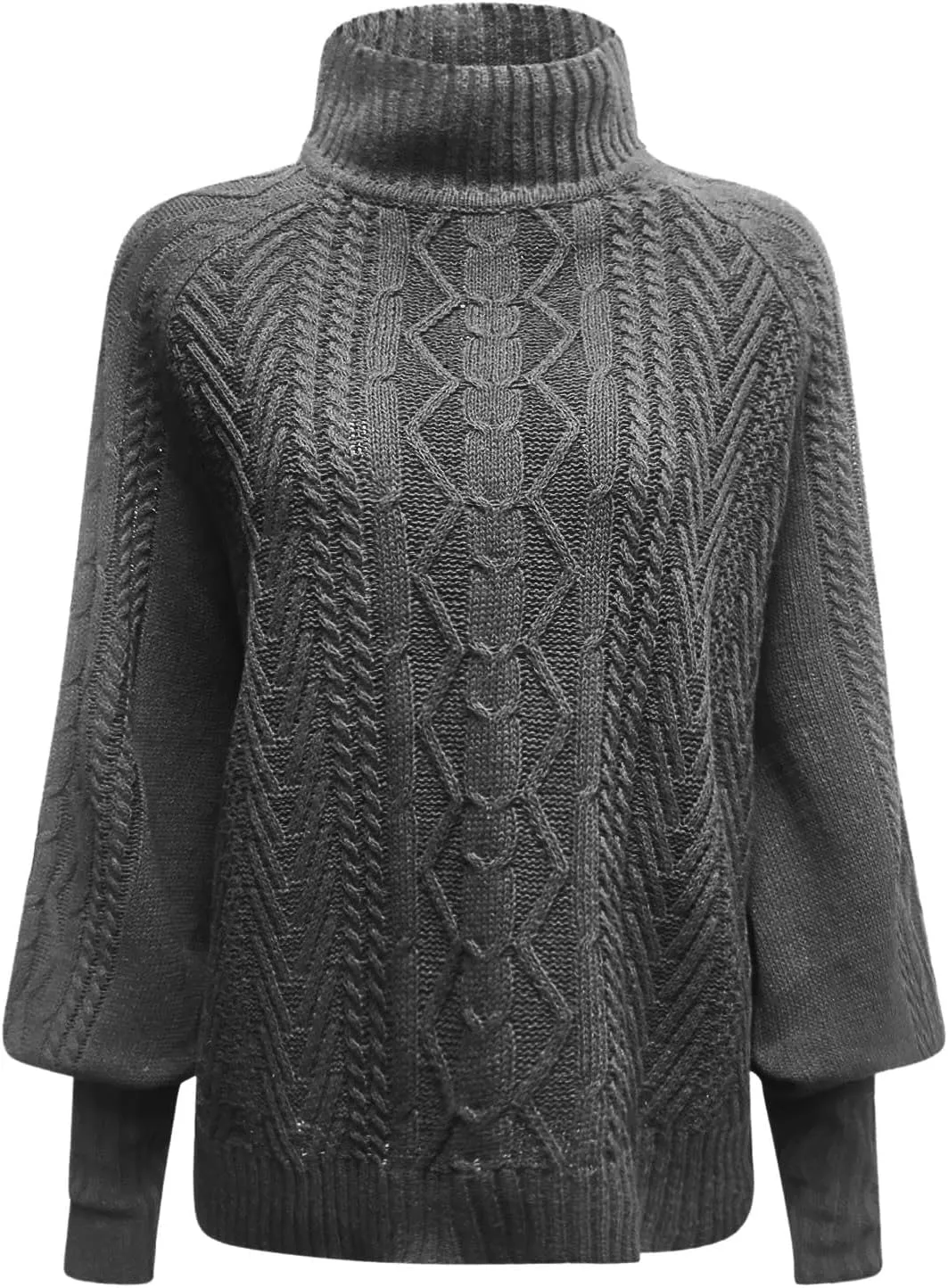 Women's Fall Solid Ladies Sweaters 2024 Knit Loose Long Sleeve Chunky Knit Sweaters for Women Casual Autumn Tops Y2K