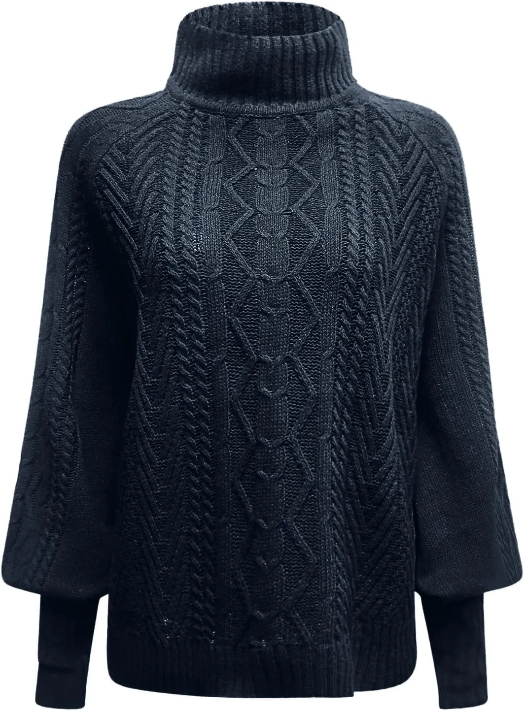 Women's Fall Solid Ladies Sweaters 2024 Knit Loose Long Sleeve Chunky Knit Sweaters for Women Casual Autumn Tops Y2K