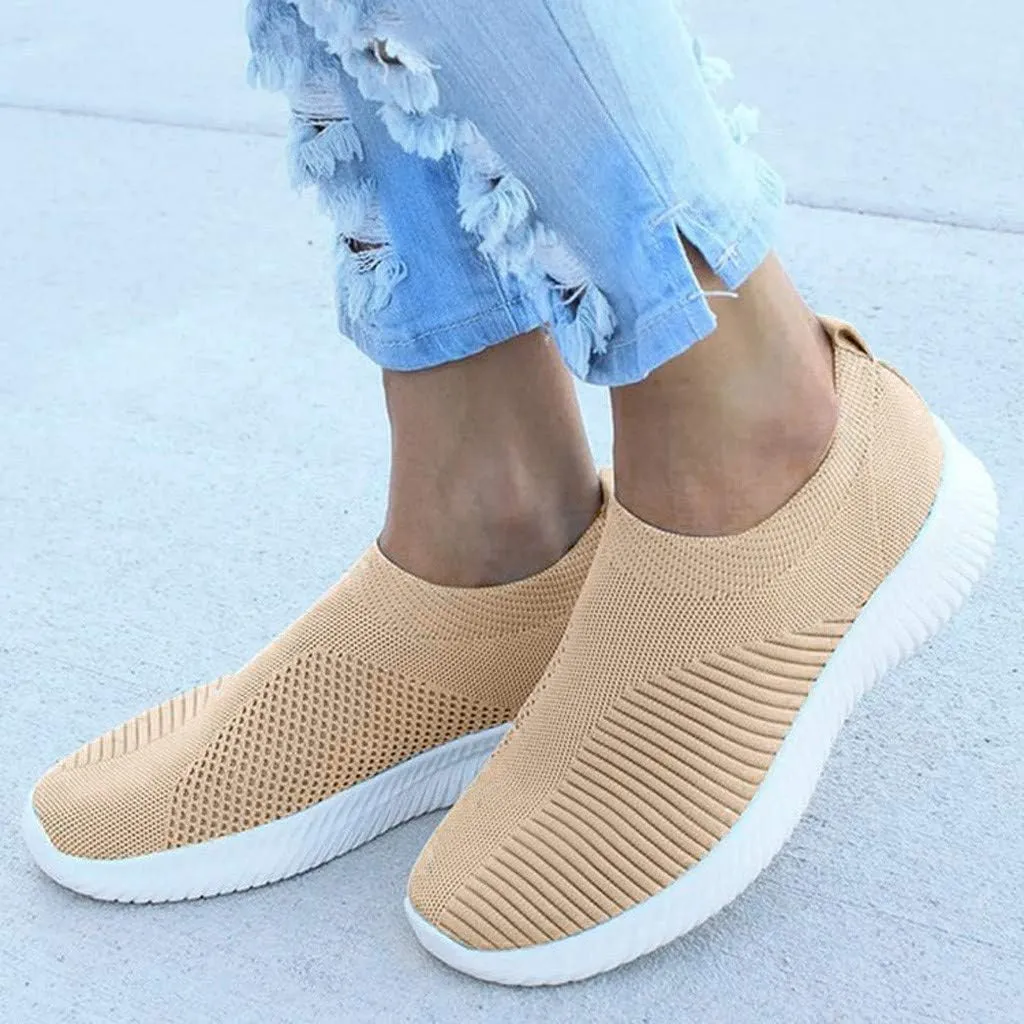 Women's Fashion Sport Breathable Mesh Platform Sneakers Pull On Sneakers Womens Womens Shoes Casual Fall Slip On Wide Width Women Sneakers Size 9.5 Wide Zapatos OrtopDicos para Mujer De Vestir