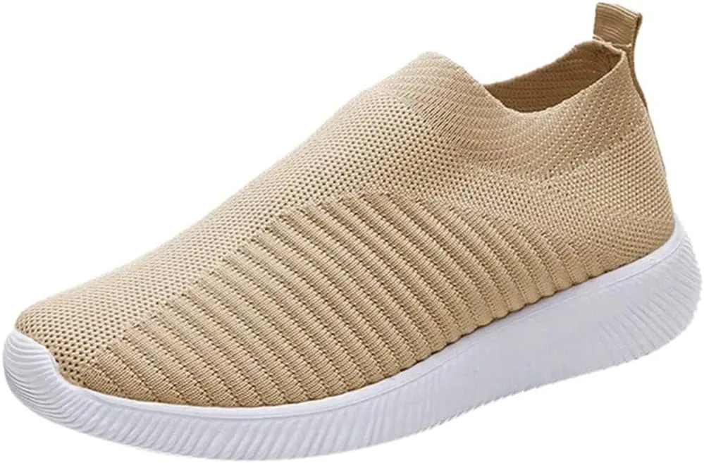 Women's Fashion Sport Breathable Mesh Platform Sneakers Pull On Sneakers Womens Womens Shoes Casual Fall Slip On Wide Width Women Sneakers Size 9.5 Wide Zapatos OrtopDicos para Mujer De Vestir