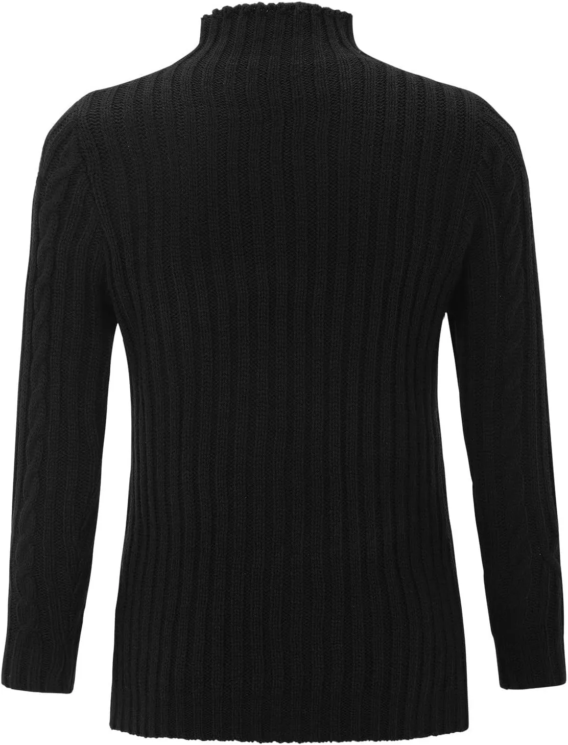 Women's Oversized Turtleneck Knitted Wool Knit Bottom Female Long Sleeve Thick Loose Pullover Sweater Dress Fall
