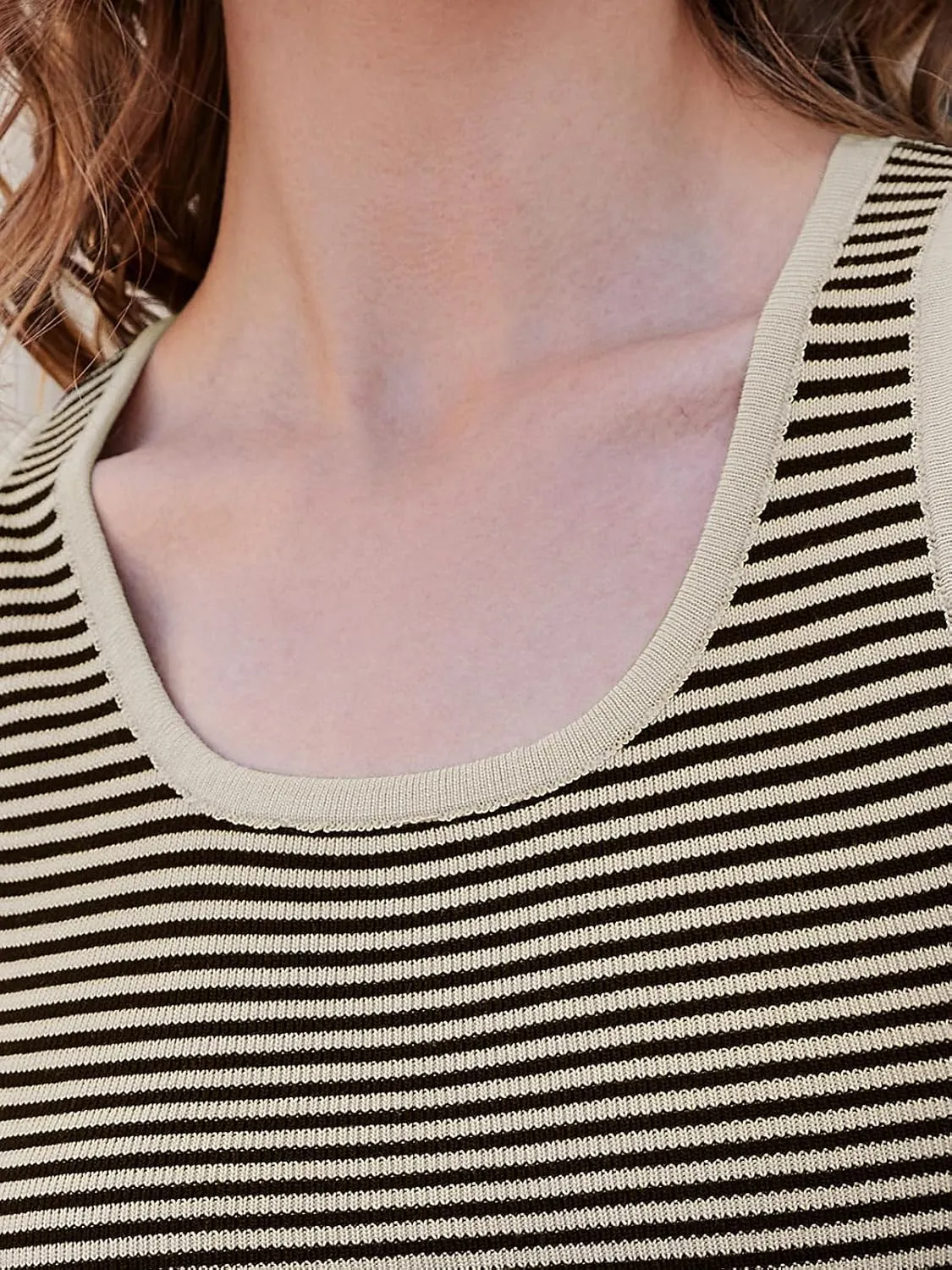 Womens Summer Knit Sleeveless Tank Tops Fitted Ribbed Knit Cami Tank Tops for Women