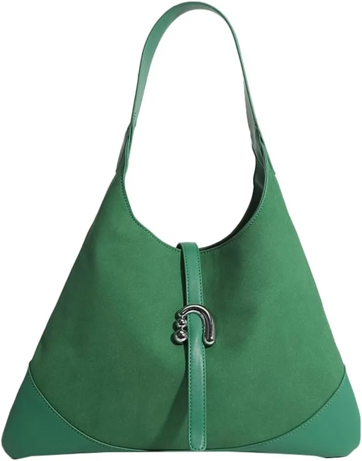 Womens Vegan Leather Hobo Bag Removable Pouch Tote Bag Set Large PU Leather Handbag Shoulder Bags Work Shopping Purse