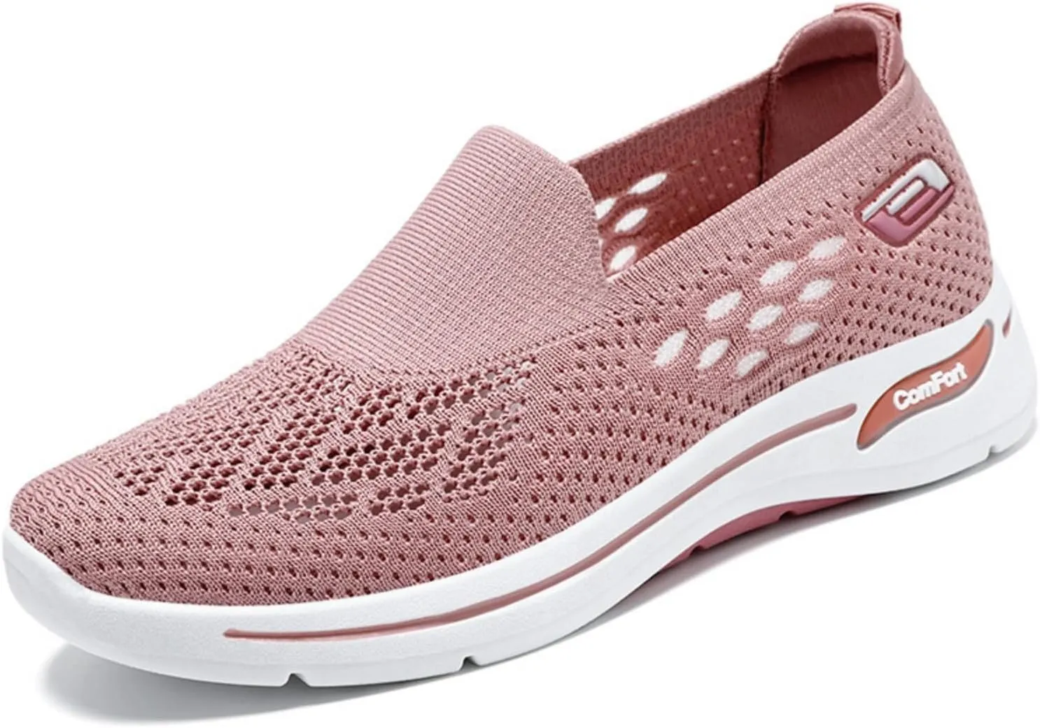 Womens Walking Shoes Orthopedic Walking Shoes for Women Slip on Sneakers Knit Lightweight Comfortable Breathable Sneakers for Arch Support 2025